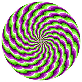 Hypnotic Color Swirl Illusion